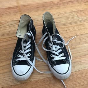 Black Hightop Converse All Stars